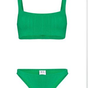 Hunza G green Helena Nile bikini set Emerald